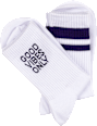 Good Vibes Socken weiß lila, Gr. 39 - 42 (2 Paar) nur die