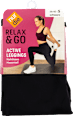 Relax & Go Leggings Aktiv schwarz, Gr. 38/40 nur die