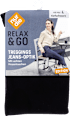Relax & Go Treggings Jeans-Optik tiefschwarz, Gr. 44 - 46 nur die