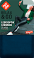 Leggings in Leder-Optik blau Gr. 32/34 nur die