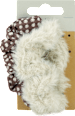 Gumičky do vlasov scrunchie - béžová a hnedá s-he stylecollection