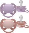 Schnuller ultra soft Silikon, lila/rosa, 6-18 Monate PHILIPS AVENT