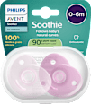 Schnuller Soothie Silkon, rosa, 0-6 Monate PHILIPS AVENT