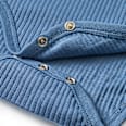 Body Langarm mit Rollkragen & Ripp-Struktur, blau, Gr. 74/80 ALANA