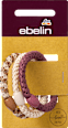 Haargummis geflochten, Braun, Rot, Weiß ebelin