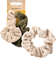 Scrunchies Kord recycelt, Creme, Grün ebelin