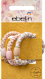 Haargummis geflochten, Pastellfarben ebelin