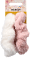 Scrunchies in Felloptik, weiß/rosa ebelin