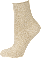 Socken Glamour mit Lurex-Garn beige Gr. 35-38 nur die