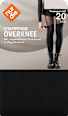 Strumpfhose Overknee mit 2-in-1-Look schwarz Gr. 38/40, 20 DEN nur die