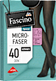 Микрофибърен чорапогащник 40 DEN, черен,XL 50-52 Fascino