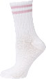 Good Vibes Socken mit rosa, grauen Streifen, Gr. 39 - 42 (2 Paar) nur die
