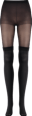 Strumpfhose mit angenähtem Overknee Transparent 20 DEN, Gr. 38-40 nur die