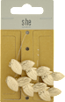 Sponky do vlasov s listami - zlaté s-he stylecollection