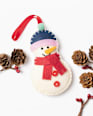 Filzbastelset Schneemann, weiß Dekorieren & Einrichten