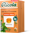 Caramelle Arancia Menta confezione doppia  Ricola