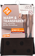 Strumpfhose Warm & Transparent Strapazierfähig schwarz mit Polka Dots, Gr. 40-44 nur die