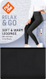 Leggings mit warmem & weichem Innenfleece schwarz Gr. 36/38 nur die