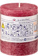 Kerze rustik 80/68 bordeaux Profissimo