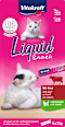 Kremowa przekąska dla kota Liquid Snack, z wołowiną i inuliną, 6x15 g Vitakraft