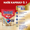 Kapsuly do umývačky riadu Excellence Premium 5in1 Somat