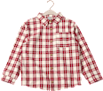 Hemd aus Flanell mit Karo-Muster, rot, Gr. 122 ALANA