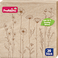 Servietten "Herbstblumen" aus Recyclingmaterial 33x33cm Profissimo