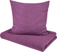 Bettwäsche-Set aus Musselin, lila, 155 x 220 + 80 x 80 cm ALANA