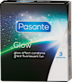 Prezerwatywy Glow świecące w ciemności 3szt. Pasante