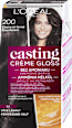 Farba na vlasy - 200 ebenová čierna L'ORÉAL PARiS CASTING Crème Gloss