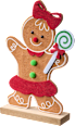 Filzaufsteller Lebkuchenmännchen, Mädchen BOLTZE