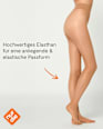 Strumpfhose Leg Shaper mit Shaping-Funktion mandel Gr. 44/48, 25 DEN nur die