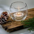 Kerzenhalter aus Glas "Schöne Weihnachten" (10 cm) Dekorieren & Einrichten