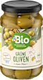 bio olivy zelené ve slaném nálevu, vypeckované dmBio