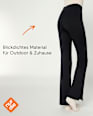 Flared Leggings mit warmem & weichem Innenfleece schwarz Gr. 36/38 nur die