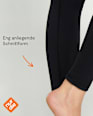 Leggings mit warmem & weichem Innenfleece schwarz Gr. 36/38 nur die