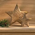 Holzstern, braun (10 cm) Dekorieren & Einrichten
