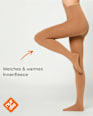 Strumpfhose Wohlig Warm amber Gr. 38/40, 100 DEN nur die