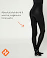 Leggings in Leder-Optik mit Velvet-Effekt schwarz Gr. 44/46 nur die