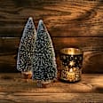 Kerzenhalter aus Glas, schwarz-gold (12 cm) Dekorieren & Einrichten
