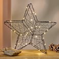 LED Metallstern, Mirco, schwarz (30er) Dekorieren & Einrichten