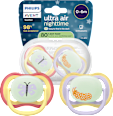 Smoczek uspokajający Ultra Air Nighttime 0-6m, dziewczynka, świecący w ciemności  PHILIPS AVENT
