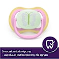 Smoczek uspokajający Ultra Air Nighttime 6-18m, dziewczynka, świecący w ciemności PHILIPS AVENT