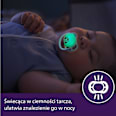 Smoczek uspokajający Ultra Air Nighttime 0-6m, chłopiec, świecący w ciemności PHILIPS AVENT