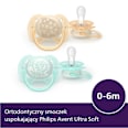 Smoczek uspokajający Ultra Soft 0-6m, neutral PHILIPS AVENT