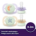 Smoczek uspokajający Ultra Start Nighttime 0-2m, świecący w ciemności, ortodontyczny, dziewczynka PHILIPS AVENT