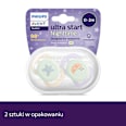 Smoczek uspokajający Ultra Start Nighttime 0-2m, świecący w ciemności, ortodontyczny, dziewczynka PHILIPS AVENT