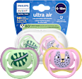 Smoczek uspokajający Ultra Air 6-18m, dziewczynka PHILIPS AVENT