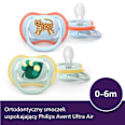 Smoczek uspokajający Ultra Air 0-6m, chłopiec PHILIPS AVENT