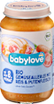 Menü Gemüseallerlei mit Reis & Pute ab dem 8. Monat babylove